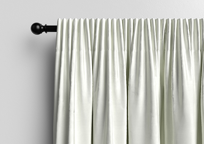 Akoya Faux Silk, Lustre White - Made to Measure Curtains - Image 10